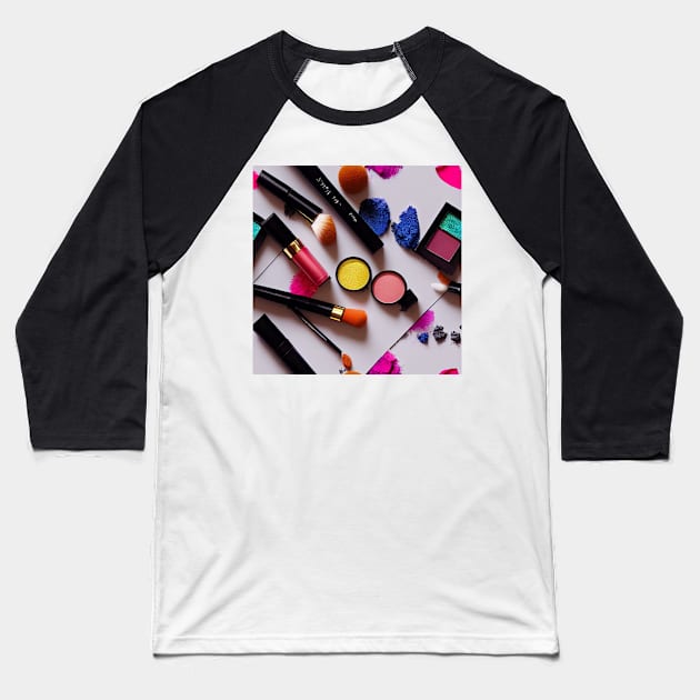 Make-up Lovers beauty Scene Baseball T-Shirt by SusanaDesigns